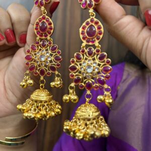 Kiara Jhumka (Pink)