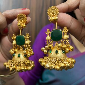 Shehnai Jumka (Green)