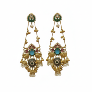 Gustakh Firoja Jhumka (firoja/ Turquiosh/shy Blue)