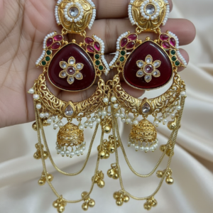 Anamika earrings ( Red / Multicolor /