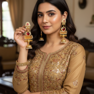 Kashish Earrings (Yellow/ Red / Multi / Long)