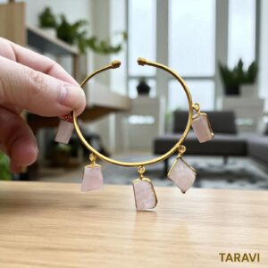 Charms bracelet ( pink / peach / charm)