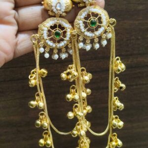 Nidhi Jhumka (Red & Green ,Multicolor)