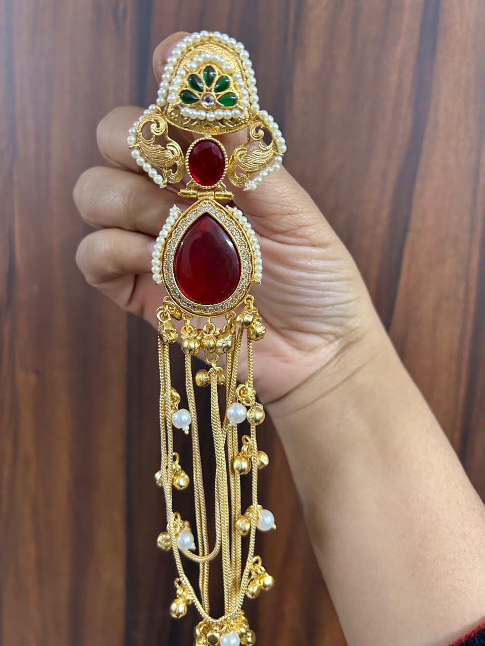 Kalyani Earrings Red color & Multicolor - Image 5