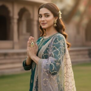 Mor Pankh Ring ( Green / Antique)