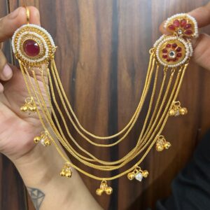 Sahara kaanChain Earrings ( red / Multi / Kaanchain / Sahara )