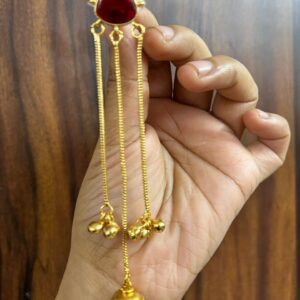 Savi Earrings (red / Golden )
