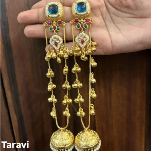 Sanjeeda Jhumka ( Blue color , Blue & Golden color )