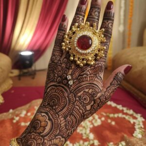 Samridhi ring (Ruby red golden)