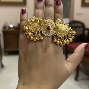 Meenal Ring ( Red/ Golden)