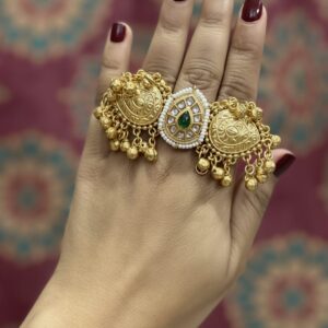 Meenal Ring ( Green/ Golden)