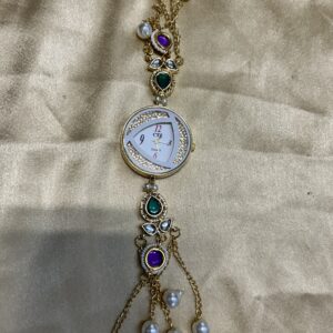 Kashmiri Kundan Watch (Multicolor )