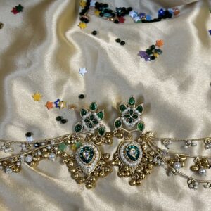 Sanvi Sahara kaanchain Green color ( Multicolor )