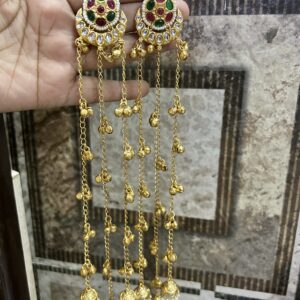 Nimisha Earrings (Red / Green/ Multi)