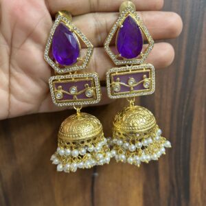 Samara Jhumka ( Purple/ Voilet)