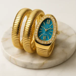 Serpent Style watch (Teal Green )