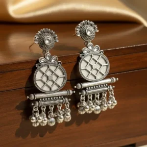 Gungun Oxidized jhumka (black / silver / Oxidized)