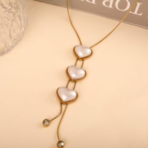 Pearl pendant chain (golden)