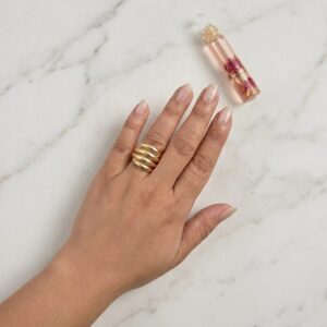 yasi Ring( golden / /Antitarnish /priyaasi)