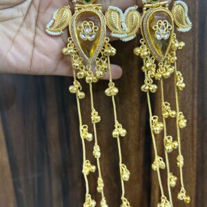 Mandakini Jhumka ( Yellow / Golden / multicolor/ green ) )