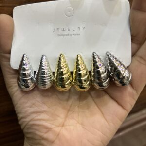 Drop 2.O earrings combo ( anti tarnish / combo )