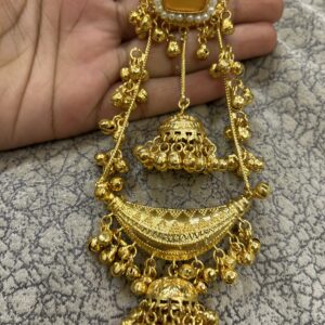 Maahi jhumka (yellow/golden )