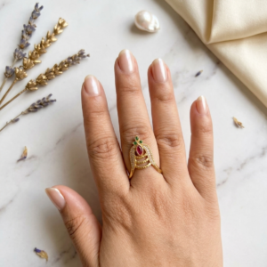 Vaheeda adjustable ring 1.2 (Golden | Multi)