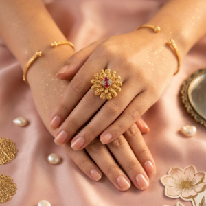 Jhanvi ring (Golden | Multi)
