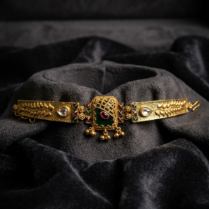 Saira Goldplated bracelet (Green/ golden/ multicolor)